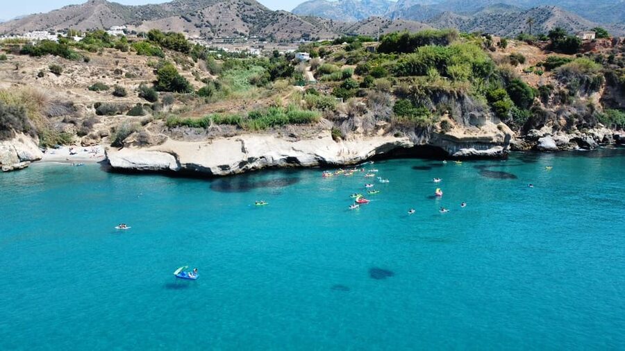 Ruta libre en paddel surf por la cascada de Nerja y Maro 😍 - Families, beginners, and swimmers