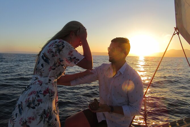 Sailing Boat-always private-always by sail-search for dolphins - Leaving Estepona port under sail