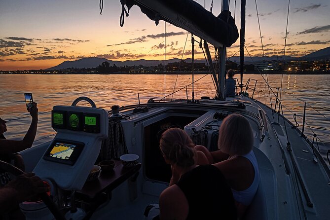 Sunset on Private Sailing boat Puerto Banus Marbella (10 pax) - Who will get the most from this sail
