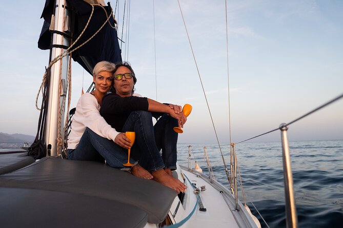 Sunset Sailing along the Marbella coast from Puerto Banus - Leaving Puerto Banús as the Evening Begins