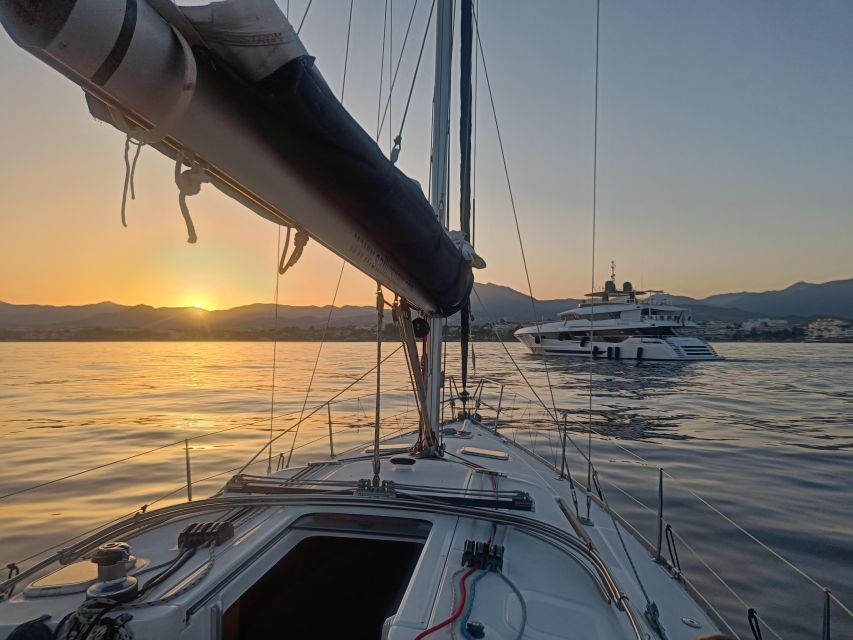Sunset Sailing in Private Sailboat Puerto Banus Marbella - The possibility of swimming from the sailboat